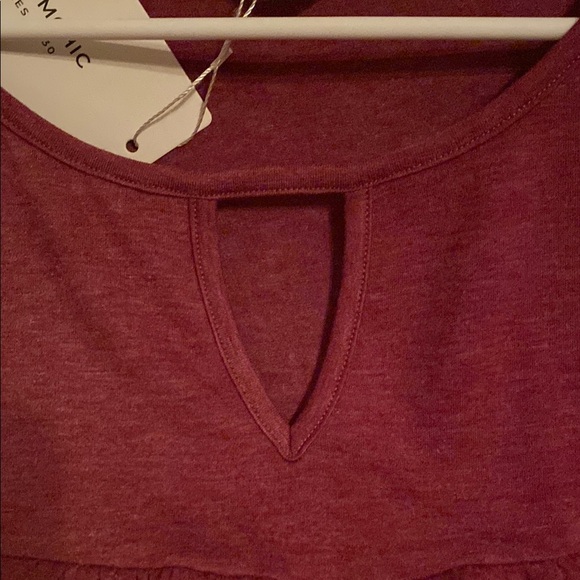 BloomChic Purple Boxy Short Sleeve Blouse - Picture 6 of 7